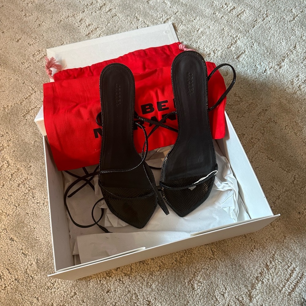Isabel Marant Black Shiny Feminine Sandals - Picture 4 of 5